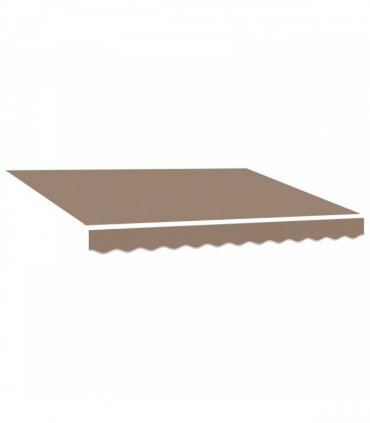 vidaXL Awning Replacement Fabric Taupe 6 x 3.5 m Polyester