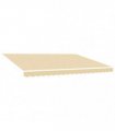 vidaXL Awning Top Sunshade Canvas Cream 500x300 cm — Size: 5 x 3 m