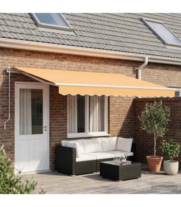 vidaXL Awning Replacement Fabric Sand 6 x 3 m Polyester