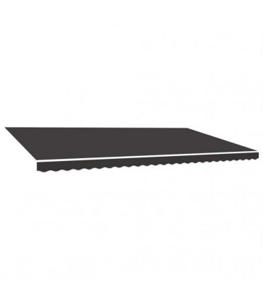 vidaXL Awning Top Sunshade Canvas Anthracite 600x300 cm — Size: 6 x 3 m