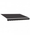 vidaXL Awning Top Sunshade Canvas Anthracite 3.5x2.5 m — Size: 3.5 x 2.5 m