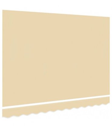 vidaXL Awning Top Sunshade Canvas Cream 350x250 cm — Size: 3.5 x 2.5 m