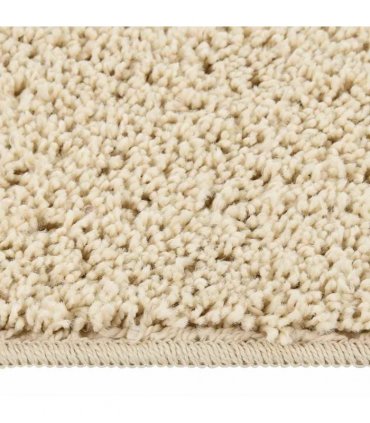 vidaXL Shaggy Rug Cream 160x230 cm Anti Slip — Size: 160 x 230 cm