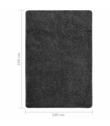 vidaXL Shaggy Rug Dark Grey 160x230 cm Anti Slip — Size: 160 x 230 cm