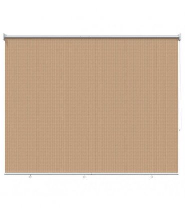 vidaXL Outdoor Roller Blind 125(W)x230(H) cm Beige — Size: 120 x 230 cm