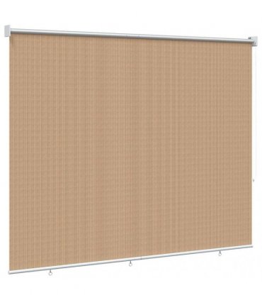 vidaXL Outdoor Roller Blind 125(W)x230(H) cm Beige — Size: 120 x 230 cm