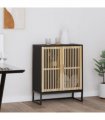 vidaXL Sideboard Black 60x30x75 cm Engineered Wood
