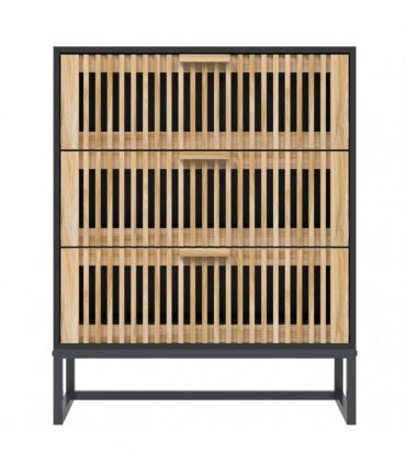 vidaXL Sideboard Black 60x30x75 cm Engineered Wood — V0672199470