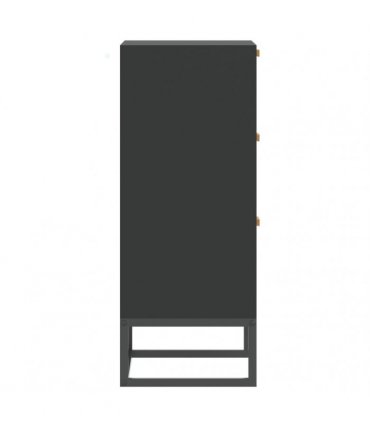 vidaXL Sideboard Black 60x30x75 cm Engineered Wood — V0672199470