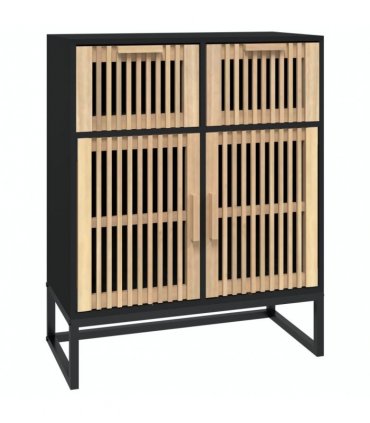 vidaXL Sideboard Black 60x30x75 cm Engineered Wood — V0672199471