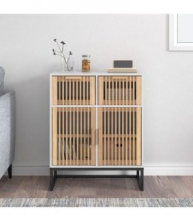 vidaXL Sideboard White 60x30x75 cm Engineered Wood — V0672199473