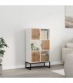 vidaXL Highboard White 70x35x125 cm Engineered Wood