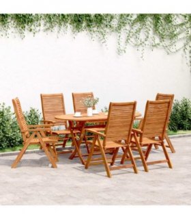 vidaXL Reclining Garden Chairs 6 pcs 56x72x107 cm Solid Wood Acacia