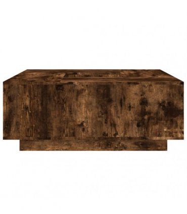 vidaXL Coffee Table Smoked Oak 100x100x40 cm Engineered Wood