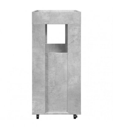 vidaXL Bar Cart Concrete Grey 60x39.5x89 cm Engineered Wood