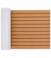 vidaXL Boat Mat Striped Brown and Black 240 x 60 cm EVA
