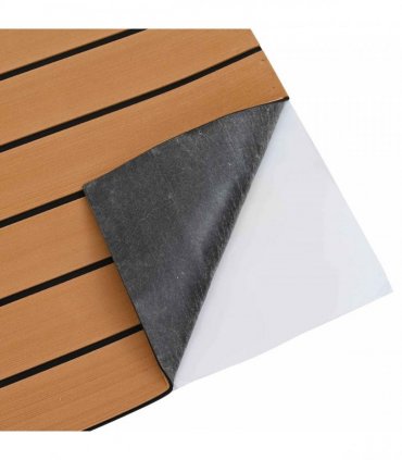 vidaXL Boat Mat Striped Brown and Black 240 x 60 cm EVA
