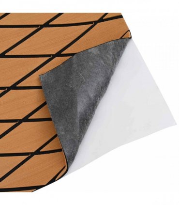 vidaXL Boat Mat Striped Brown and Black 190 x 70 cm EVA