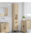 vidaXL Bathroom Cabinet with Drawer Sonoma Oak 31.5 x 33 x 190 cm
