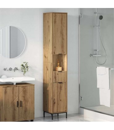 vidaXL Bathroom Cabinet Artisan Oak 31.5 x 33 x 190 cm