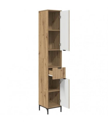 vidaXL Bathroom Cabinet Artisan Oak 31.5 x 33 x 190 cm