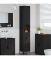 vidaXL Bathroom Cabinet Black 31.5 x 33 x 190 cm