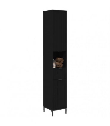vidaXL Bathroom Cabinet Black 31.5 x 33 x 190 cm