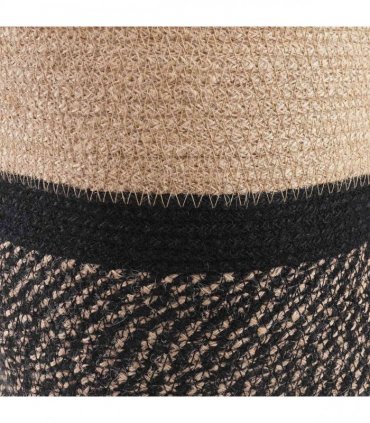 vidaXL Plant Pot Set 2 pcs Natural and Black Ø 28 x 28 cm