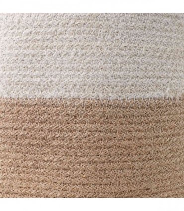 vidaXL Plant Pot Set 2 pcs Natural and White Ø 28 x 28 cm