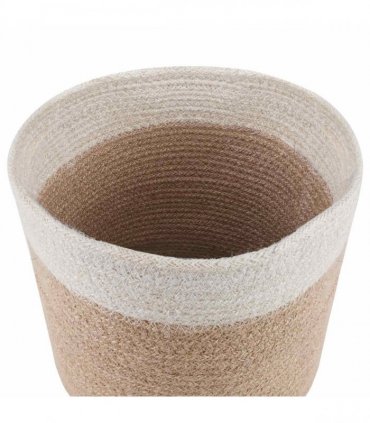 vidaXL Plant Pot Set 2 pcs Natural and White Ø 21 x 21 cm