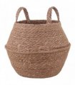 vidaXL Plant Pot with Handles Natural Ø 32 x 32 cm 100% Seagrass