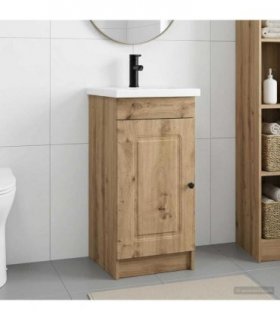 vidaXL Bathroom Vanity with Sink Artisan Oak 42 x 40 x 84.5 cm — V0672200467