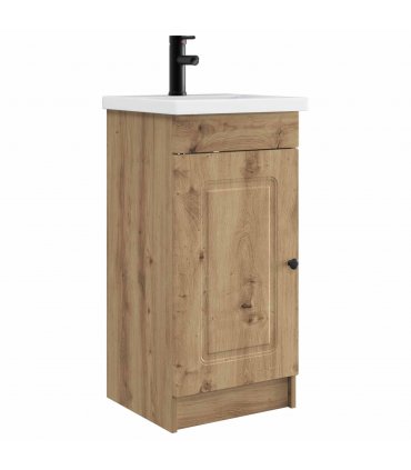 vidaXL Bathroom Vanity with Sink Artisan Oak 42 x 40 x 84.5 cm — V0672200467