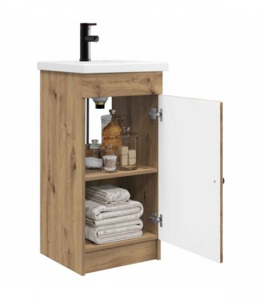vidaXL Bathroom Vanity with Sink Artisan Oak 42 x 40 x 84.5 cm — V0672200467