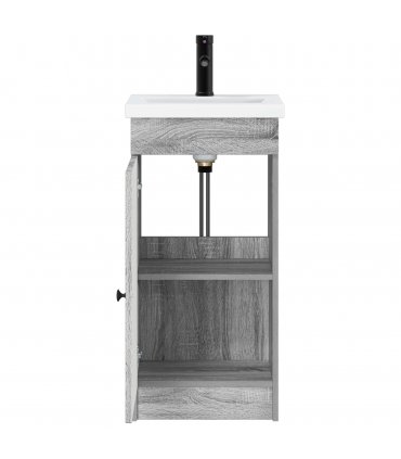 vidaXL Bathroom Vanity with Sink Grey Sonoma 42 x 40 x 84.5 cm — V0672200468