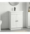 vidaXL Bathroom Furniture Set White 56 x 37.5 x 81 cm Engineered Wood
