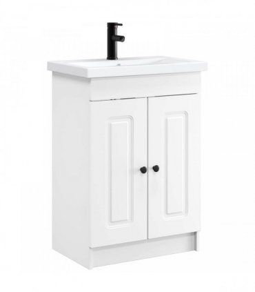 vidaXL Bathroom Furniture Set White 56 x 37.5 x 81 cm Engineered Wood