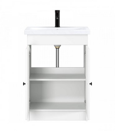 vidaXL Bathroom Furniture Set White 56 x 37.5 x 81 cm Engineered Wood