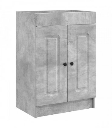 vidaXL Bathroom Furniture Set Concrete Grey 56 x 37.5 x 81 cm