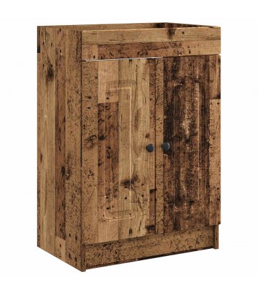 vidaXL Bathroom Furniture Set Old Wood 78.5 x 37.5 x 81 cm