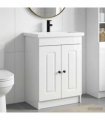vidaXL Bathroom Furniture Set High Gloss White 78.5 x 37.5 x 81 cm