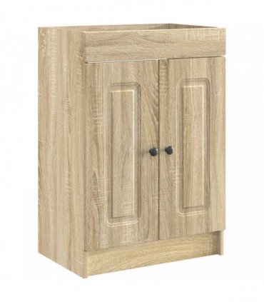 vidaXL Bathroom Furniture Set Sonoma Oak 56 x 37.5 x 81 cm