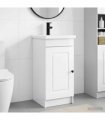 vidaXL Bathroom Vanity with Sink High Gloss White 42 x 40 x 84.5 cm — V0672200476