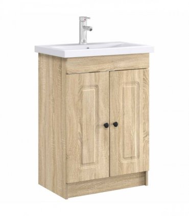 vidaXL Bathroom under Sink Cabinet Sonoma Oak 56 x 37.5 x 81 cm — V0672200478