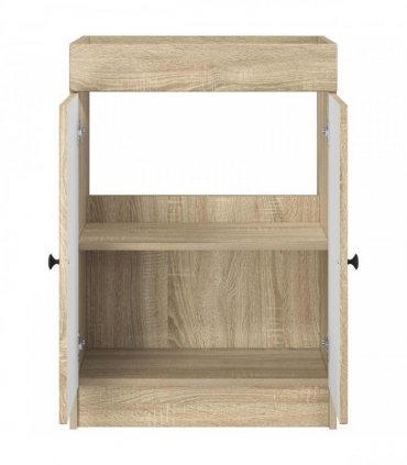 vidaXL Bathroom under Sink Cabinet Sonoma Oak 56 x 37.5 x 81 cm — V0672200478