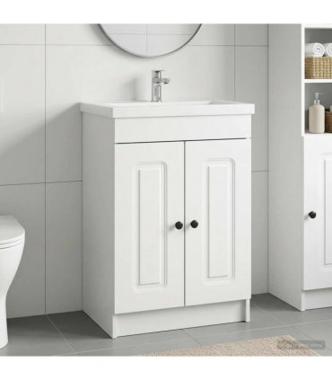 vidaXL Bathroom under Sink Cabinet White 78.5 x 37.5 x 81 cm — V0672200481
