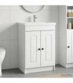 vidaXL Bathroom under Sink Cabinet White 78.5 x 37.5 x 81 cm — V0672200481