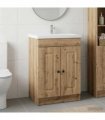 vidaXL Bathroom under Sink Cabinet Artisan Oak 56 x 37.5 x 81 cm — V0672200482