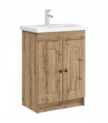 vidaXL Bathroom under Sink Cabinet Artisan Oak 56 x 37.5 x 81 cm — V0672200482