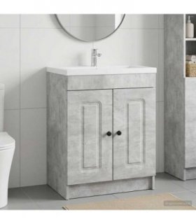 vidaXL Bathroom under Sink Cabinet Concrete Grey 78.5 x 37.5 x 81 cm — V0672200487
